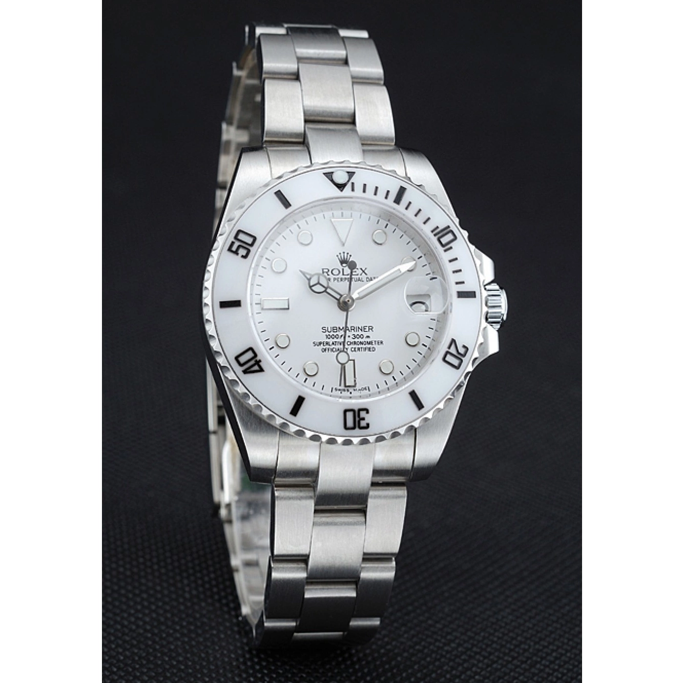 Good Copy Rolex Watches Rolex Bracelet Stainless Dial Submariner 1454152 White Steel 0627